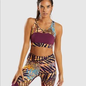 Gymshark Paradise bra and leggings XS